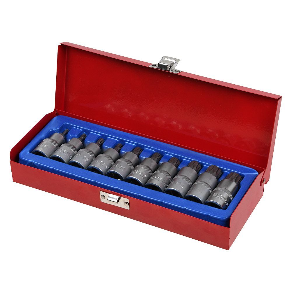 10pcs Socket Spanner Set 1/2 Inch Socket M4-m18 Internal Splice Crv Sockets Set