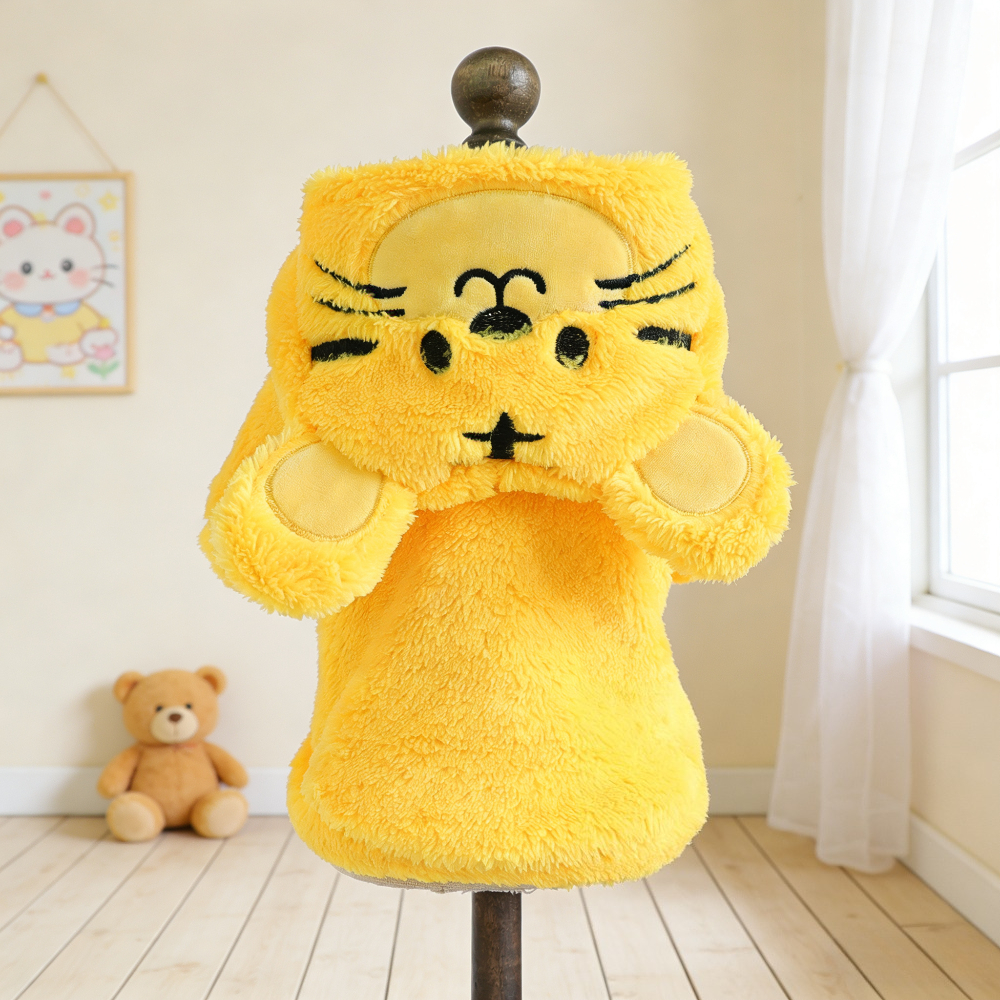 TEMU Cat And Dog Universal Pet Clothes, Cute Transformation Outfit, Autumn Winter Thickened Warm Hoodie, Winter Casual Sweatshirt