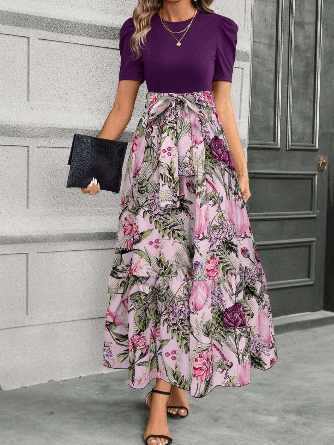 purple and green dress sold on Temu United States purple and green dress sold on Temu United States