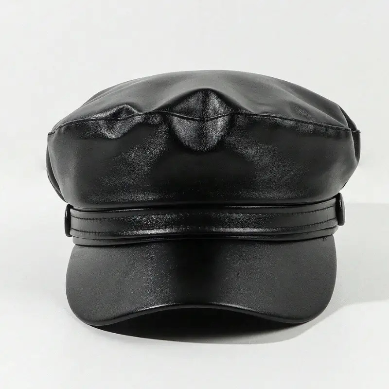 Yznt Women's Beret With Brim - Lightweight, Non-stretch, Washed Finish, Non-elastic