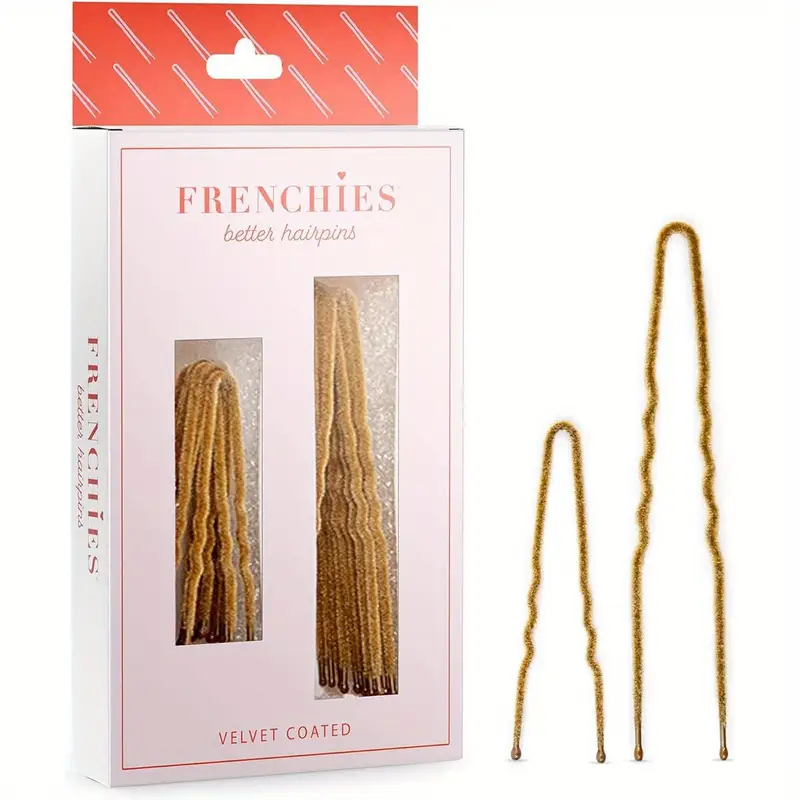 french twist hair pin ultra flocked   french hair pins for women wedding updo extensions or   count blond Product details 8