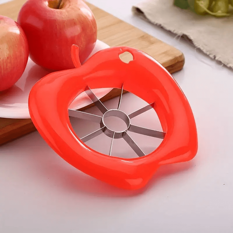 Image of 1pc Stainless Steel Slicer - Manual, Square Blade, No Power Needed, Kitchen & Dining Tool, And Orange, Ideal For Outdoor/camping, Outdoor Kitchenware!