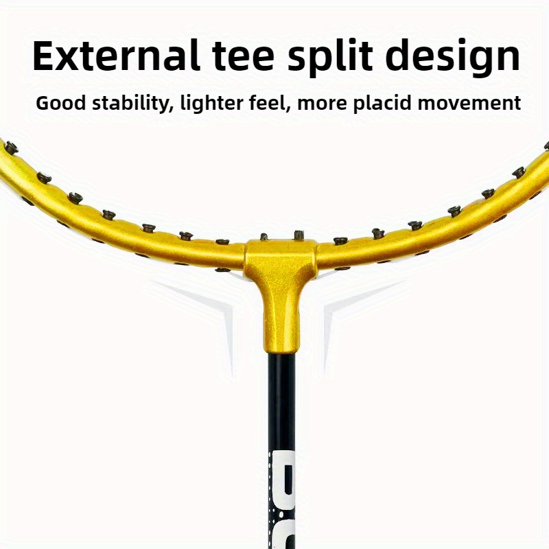 2 pack lightweight badminton rackets set iron material ideal for outdoor practice play beginner training rackets details 2