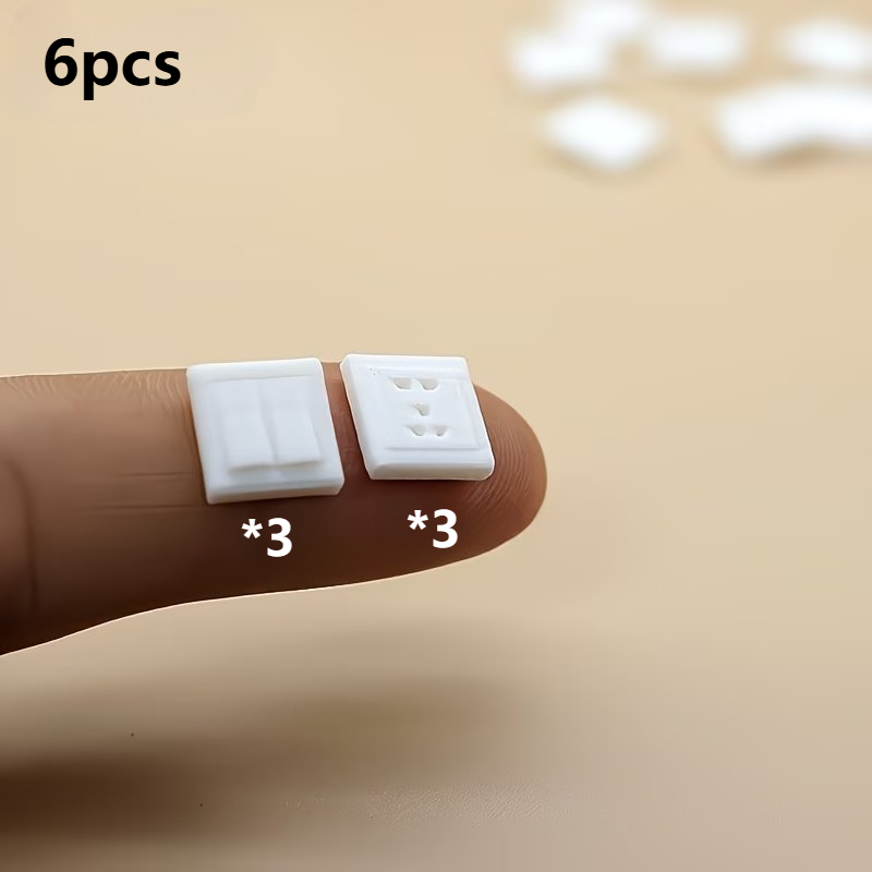 TEMU 6pcs Dollhouse Miniature Switch And Outlet Models - Suitable For 1:12 Scale Home Decor And Photography Props - Miniature Landscape Handicrafts -