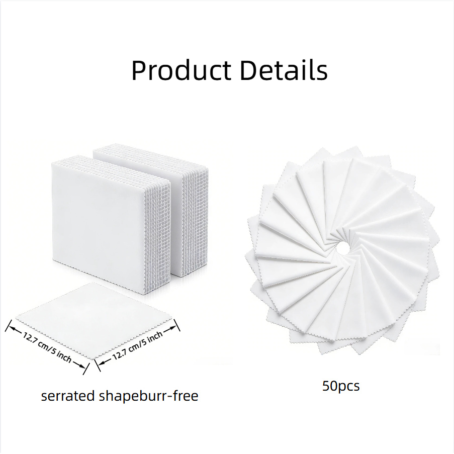 TEMU 50 pièces Patchwork 5 pouces ( 12,7 cm) Carrés de quilting, Blocs de tissu en polyester blanc, Ensemble de tissu de quilting prédécoupé, pour la