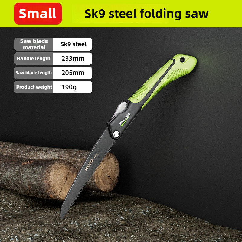 TEMU Folding Carbon Saw With Ergonomic Handle And Locking Mechanism - Sharp And Durable Portable Design, Suitable For Woodworking, , Projects - Ideal