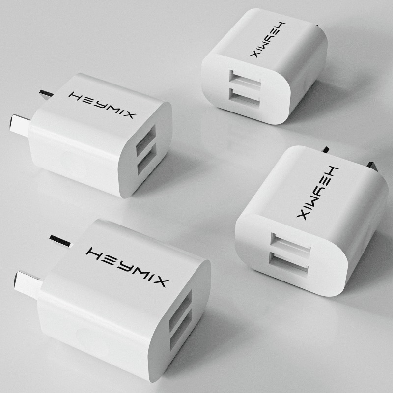 TEMU Dual Usb Wall Charger, 4-pack Usb Power Adapter Plug, Double Usb Wall Plug Adapter, 2-port Usb Au Plug 5v/2.1a Charger Saa Certified Compatible