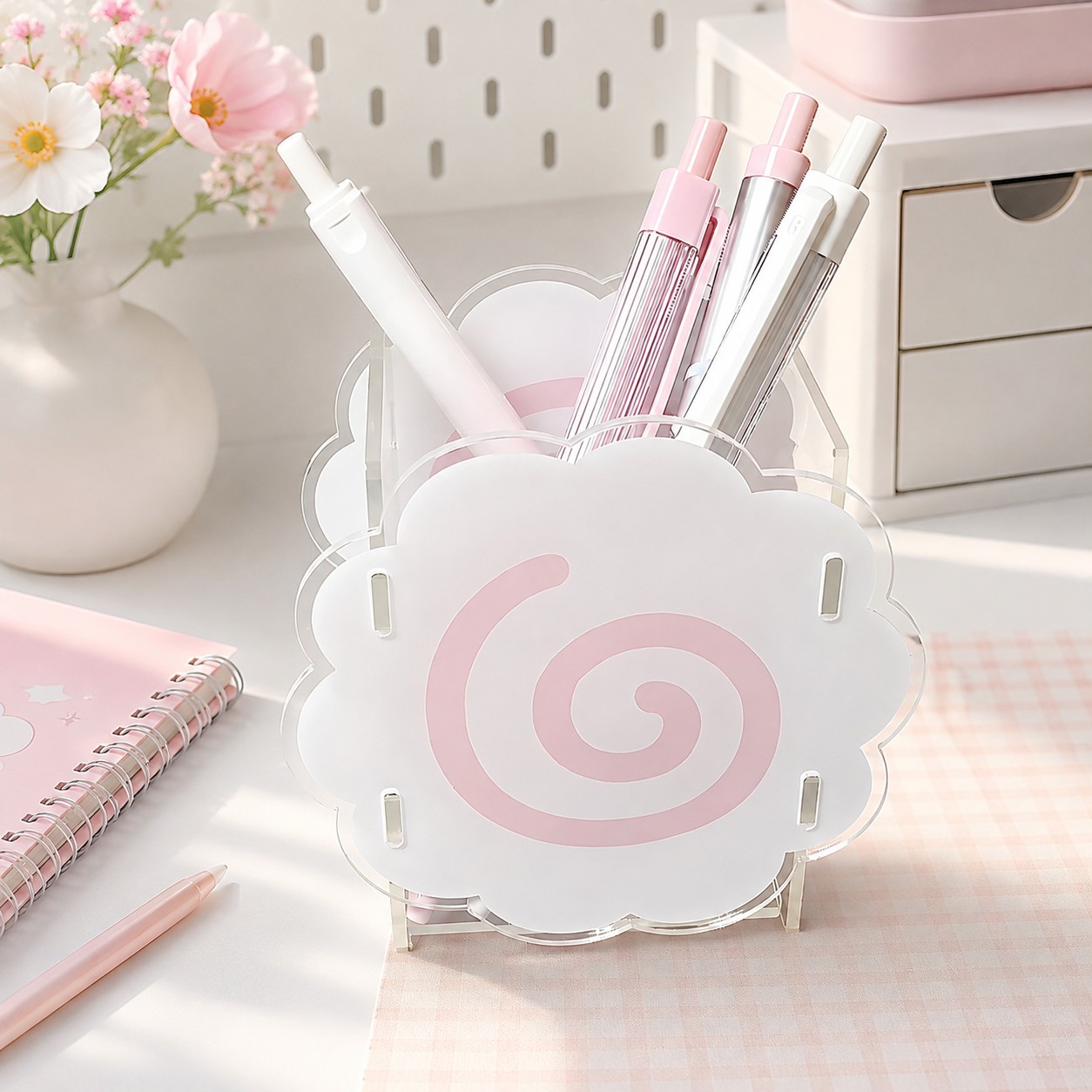TEMU 1pc Fish Pen Holder, Multi-functional Desktop Organizer, Plastic Pen Holder, For Office & Home Use, Makeup Organizer, Back To School, Halloween,