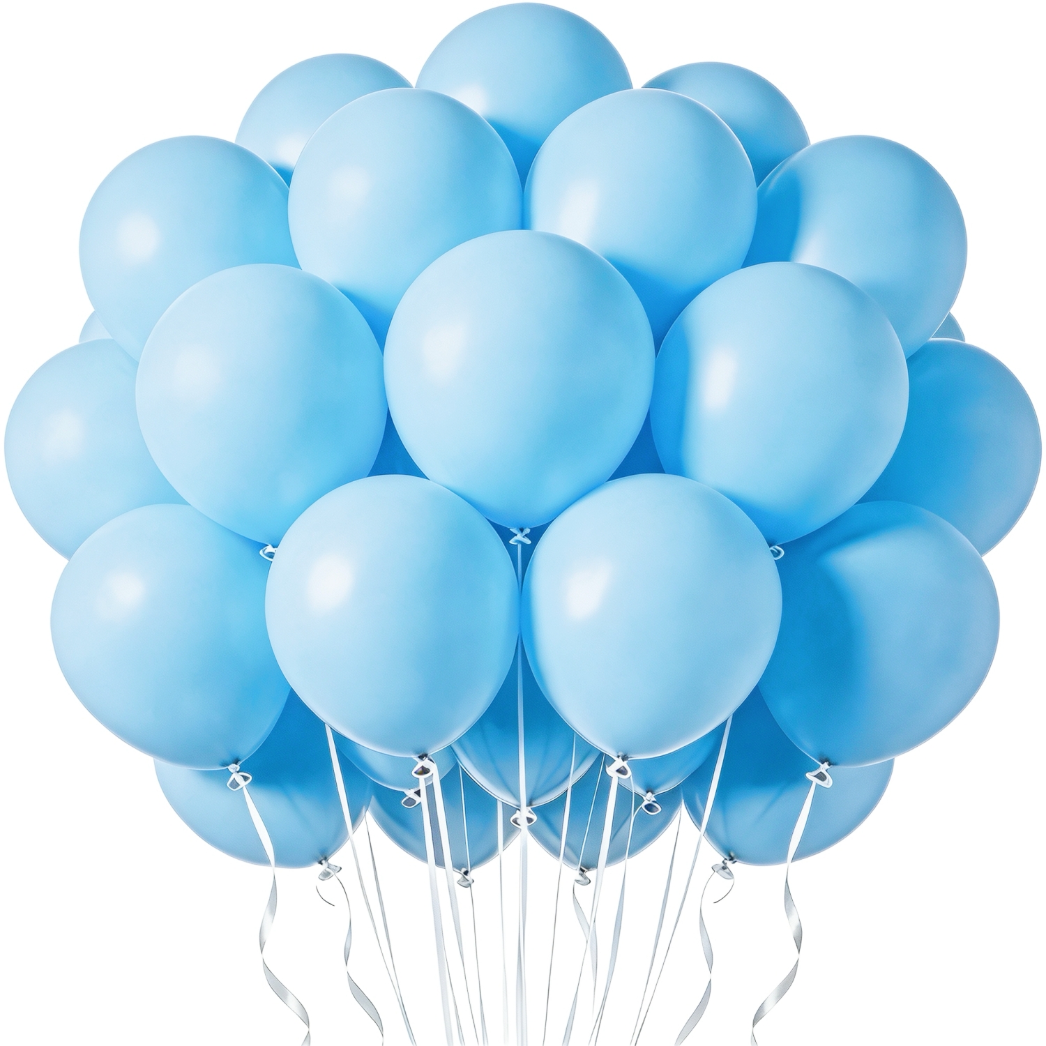 TEMU Confezione da 45 palloncini Maca blu da 10 pollici, palloncini in lattice Maca blu per feste di compleanno, laurea, Halloween, matrimonio, ,