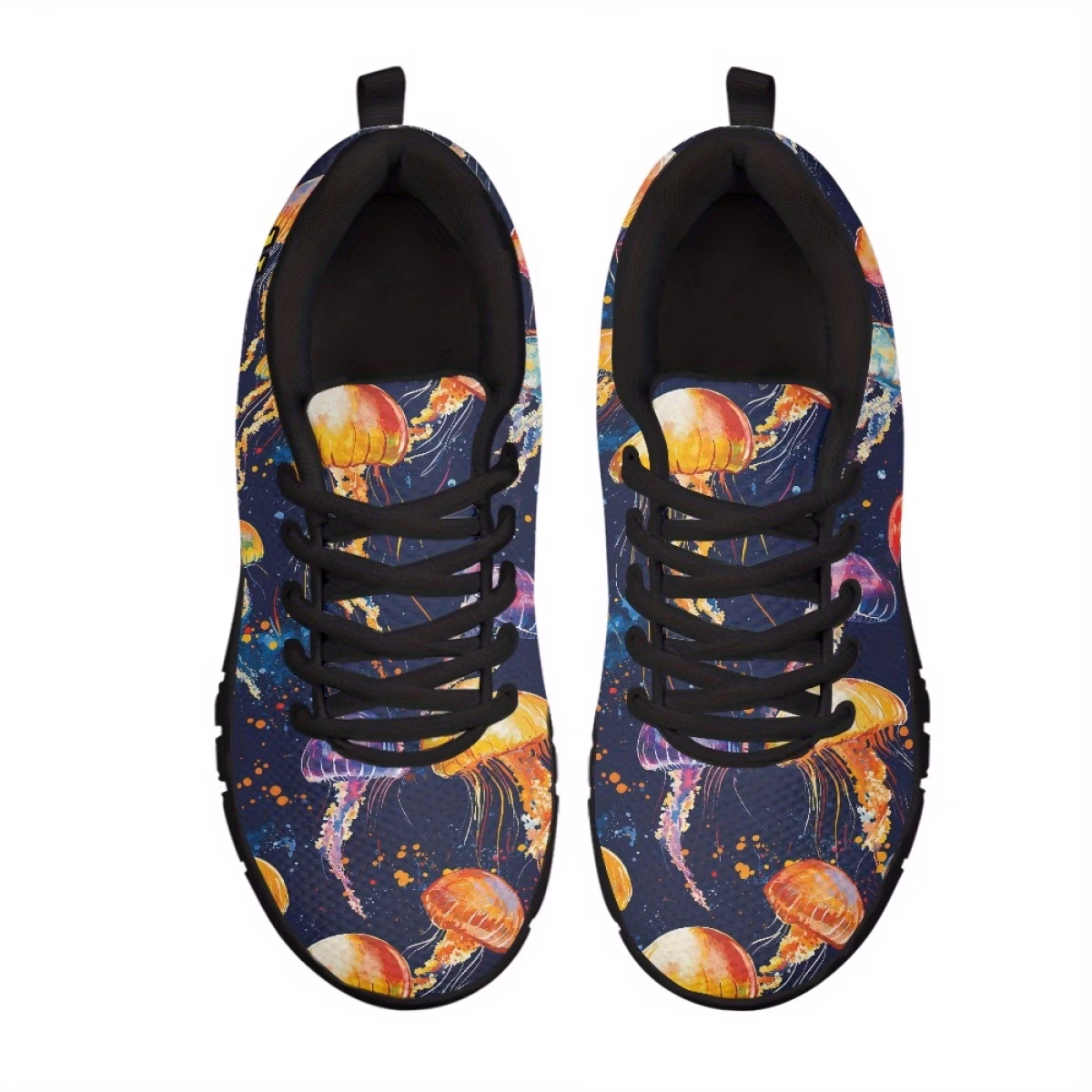 Customizable Lightweight Lace-Up Sneakers with a Gradient...