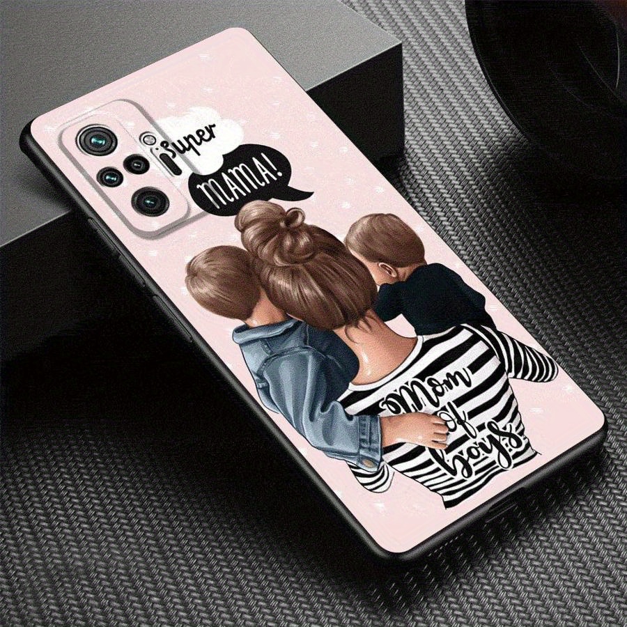 Ovitek za telefon Xiaomi za Redmi Note 10s 11 8t 9t 9s 13 9 12 Pro+ 8 12s 11s Pokrovček 7 13Pro 11Pro 12Pro Super Mama Fantje
