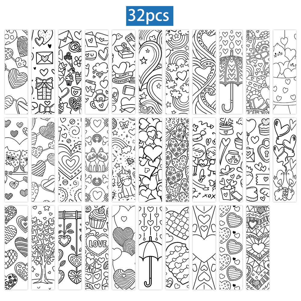 TEMU 32 piezas de marcapáginas TLENPO de , adecuados para regalos, , amantes de los libros - Marcadores de página de libro minimalistas y coloridos