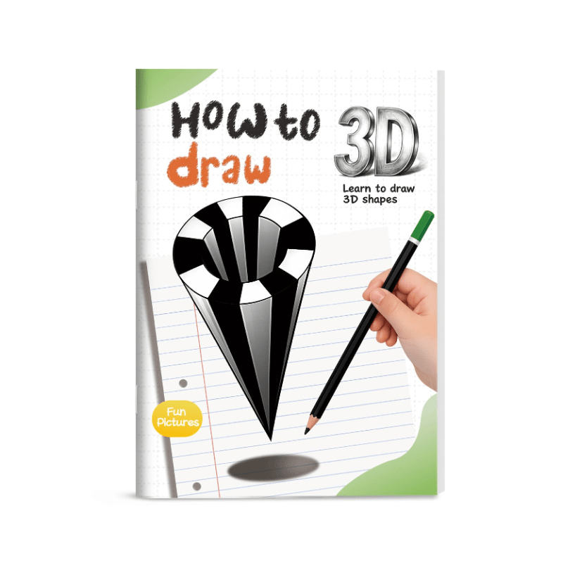 TEMU Comment Dessiner en 3D et les Optiques : Un Guide de Coloriage Pas à Pas pour Adultes - 3D, les , les Objets et les Optiques. Papier Épais avec