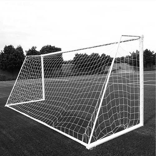 portable folding pe polyethylene standard football goal net with thickened net rope anti aging and wear resistant suitable for small tournaments and training goal frame not included