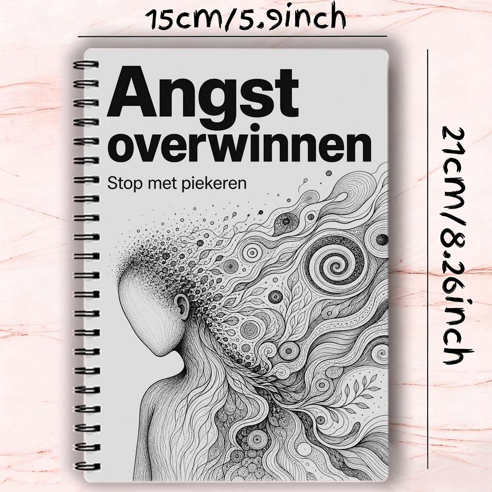 TEMU Dutch-version A5 Size Anxiety Relief Journal For Women And Men Guided Cbt Mindfulness Notebook For Mental Health Ing Overthinking Gift Daily