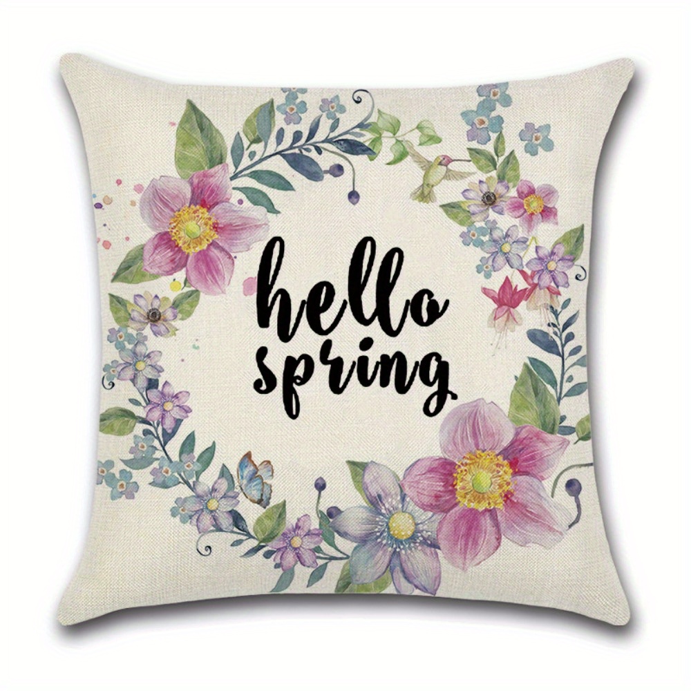 4pcs floral vintage car printed pillow covers double sided polyester zipper closure cushion cases machine washable contemporary home decor for living room bedroom sofa pillow inserts not included Product details 3