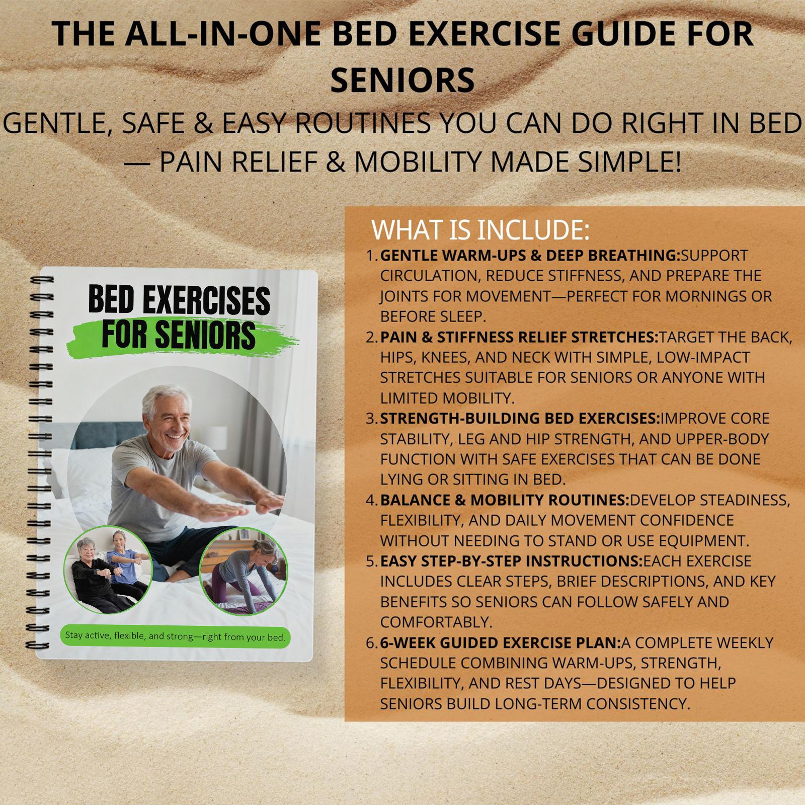 Gentle Mobility & Stretching Routines for Seniors - Bed Exercise Guide: Limited Mobility Workouts for Pain Relief, Bedridden Strength & Flexibility Exercises, Recovery (In-Bed) - for Care & Hospital Use