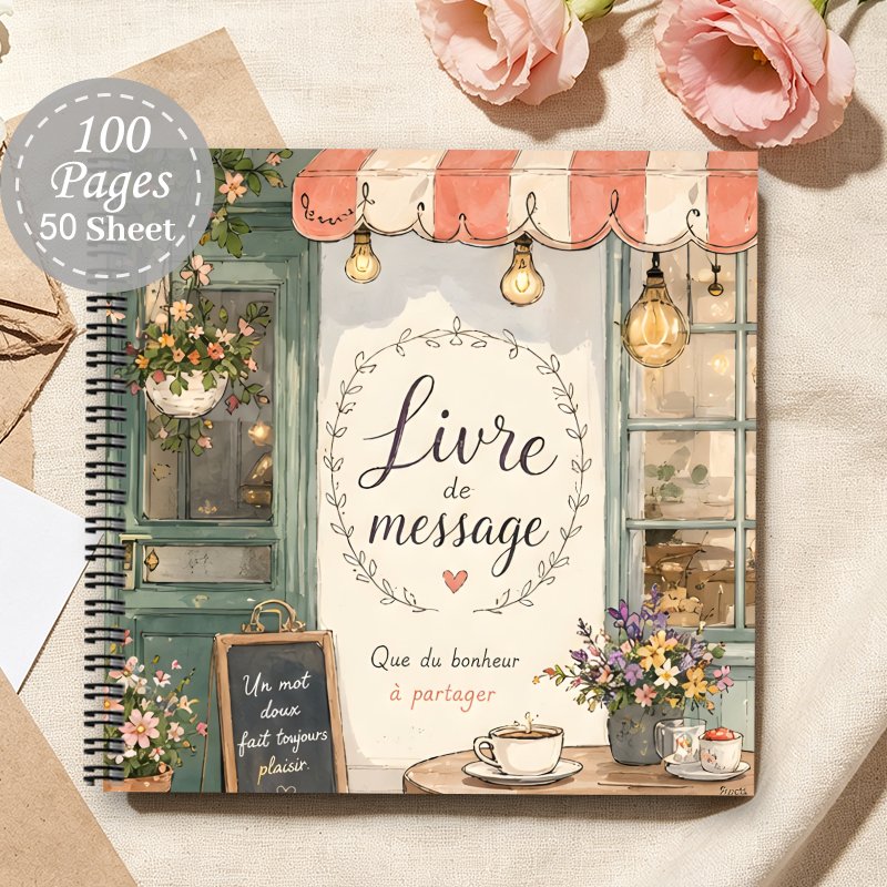 TEMU 1 pièce 'or esthétique français, carnet à spirale, journal de voyage, cadeau-témoin pour , remises de diplômes, baptêmes, fêtes d'anniversaire,