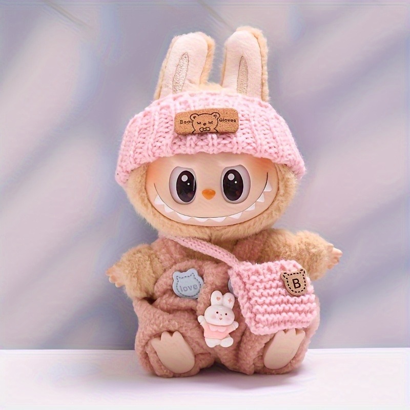 3pcs Handmade Crochet Set for Labubu (No Doll) 