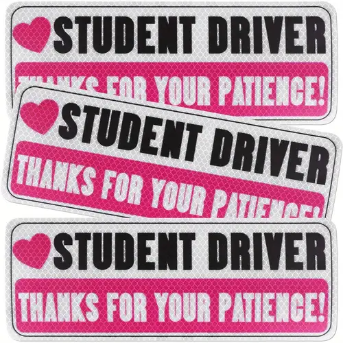 Manic Driver Sign New Driver Window Decal Magnetic Learner Driver Sign - Car Magnet For ...
