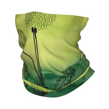 Una funda retro de poliéster para el cuello con diseño de diente de león, ideal tanto para hombres como para mujeres, perfecta para actividades al aire libre como ciclismo, senderismo, esquí y skateboarding. Una opción de regalo única para bufandas de hombre.
