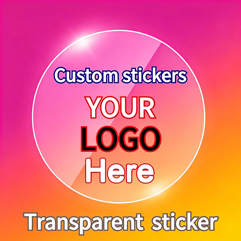 Round Personalized Custom Stickers, Available in Multiple Sizes