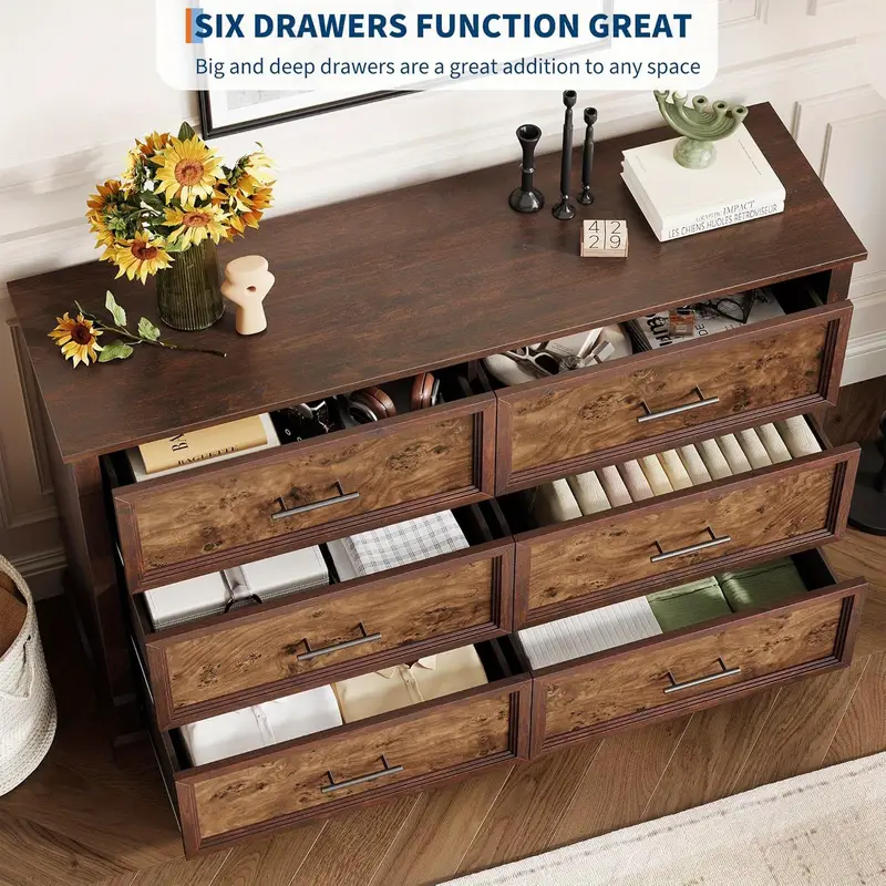 6 drawer dresser bedroom framhouse large chest drawers metal - Temu 6 drawer dresser bedroom framhouse large chest drawers metal - Temu