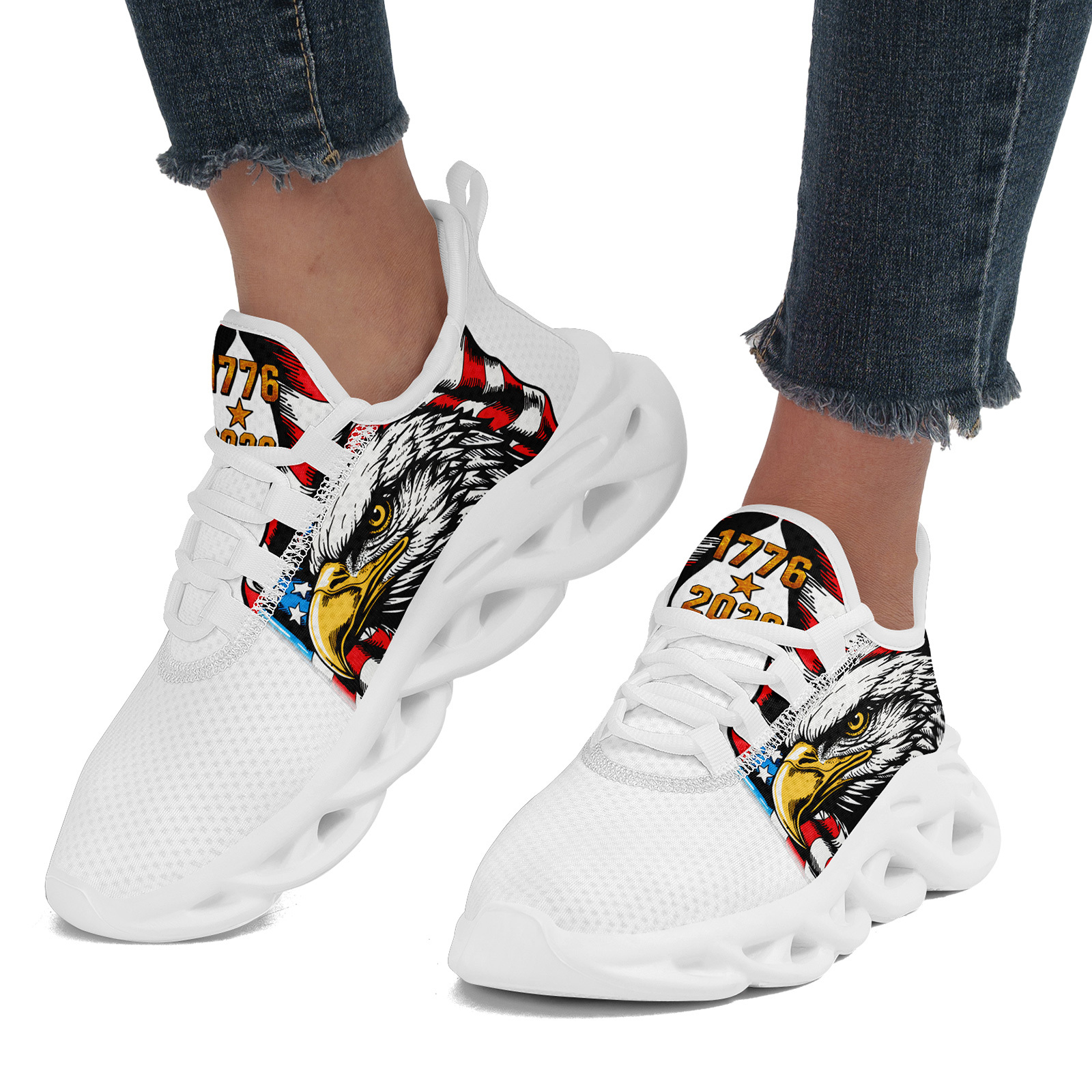 Men's Wide Fit Canvas Shoes with Black Nostalgic Print