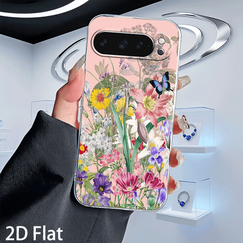 phone case 2d printed pattern transparent tpu phone case suitable for google pixel 6 6a 7 7a 8 8a 8pro 9 9 pro transparent protective cover student gift shopper