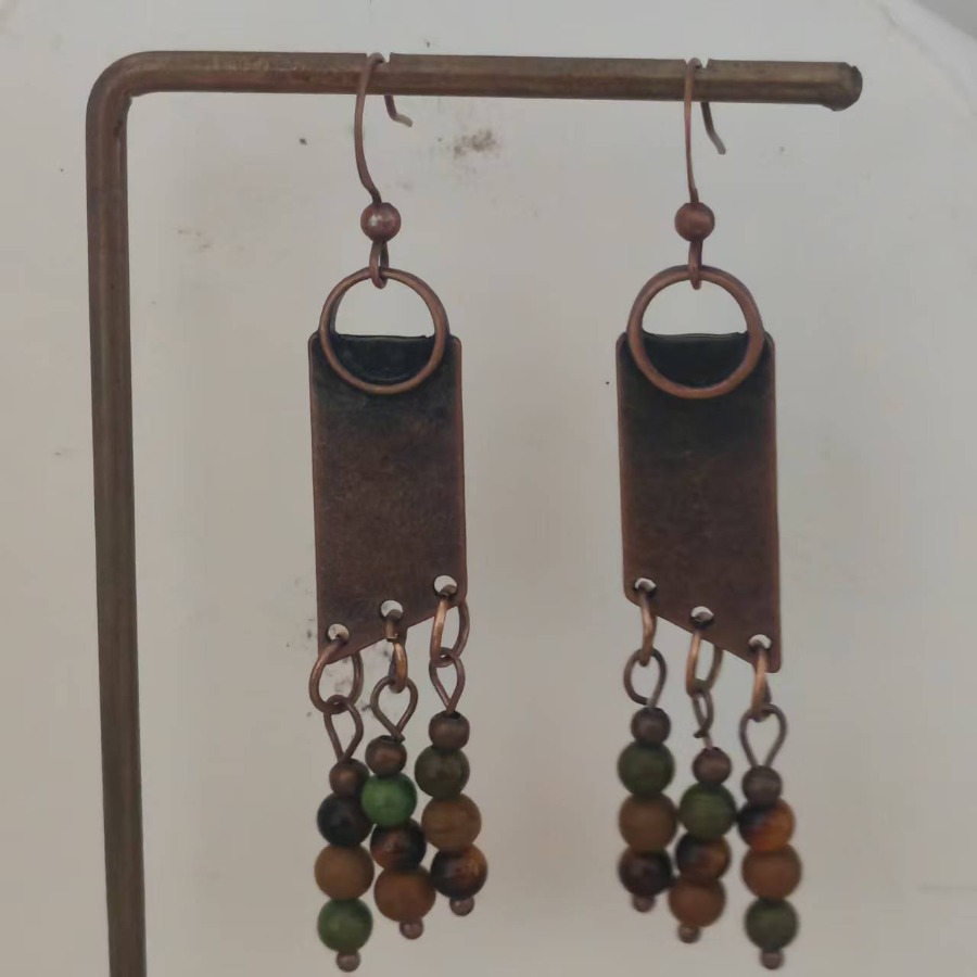 TEMU 2pcs Exquisite Fashion Earrings Bohemian Earrings Vintage Earrings Tassel Earrings Beaded Earrings Women For Earrings Jewelry Accessories Unique