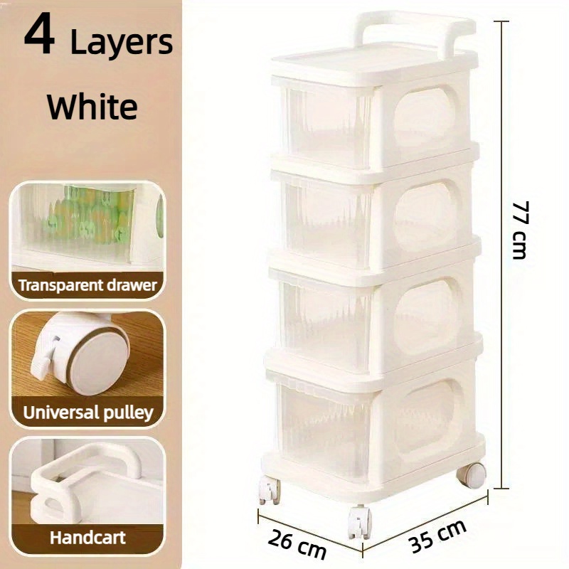 TEMU Rolling Cart For Organizing Baby Products And Home Storage
