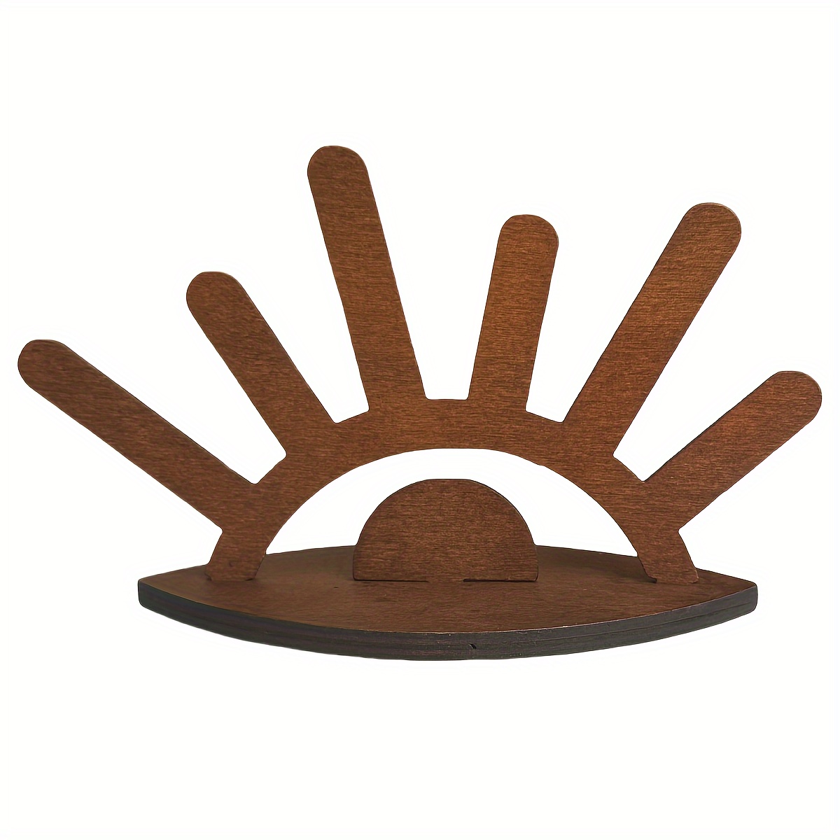 TEMU 1 pièce Présentoir à bijoux vintage en bois, Organisateur et présentoir créatif pour bagues et bracelets, Ornement artisanal en bois, Convient ,