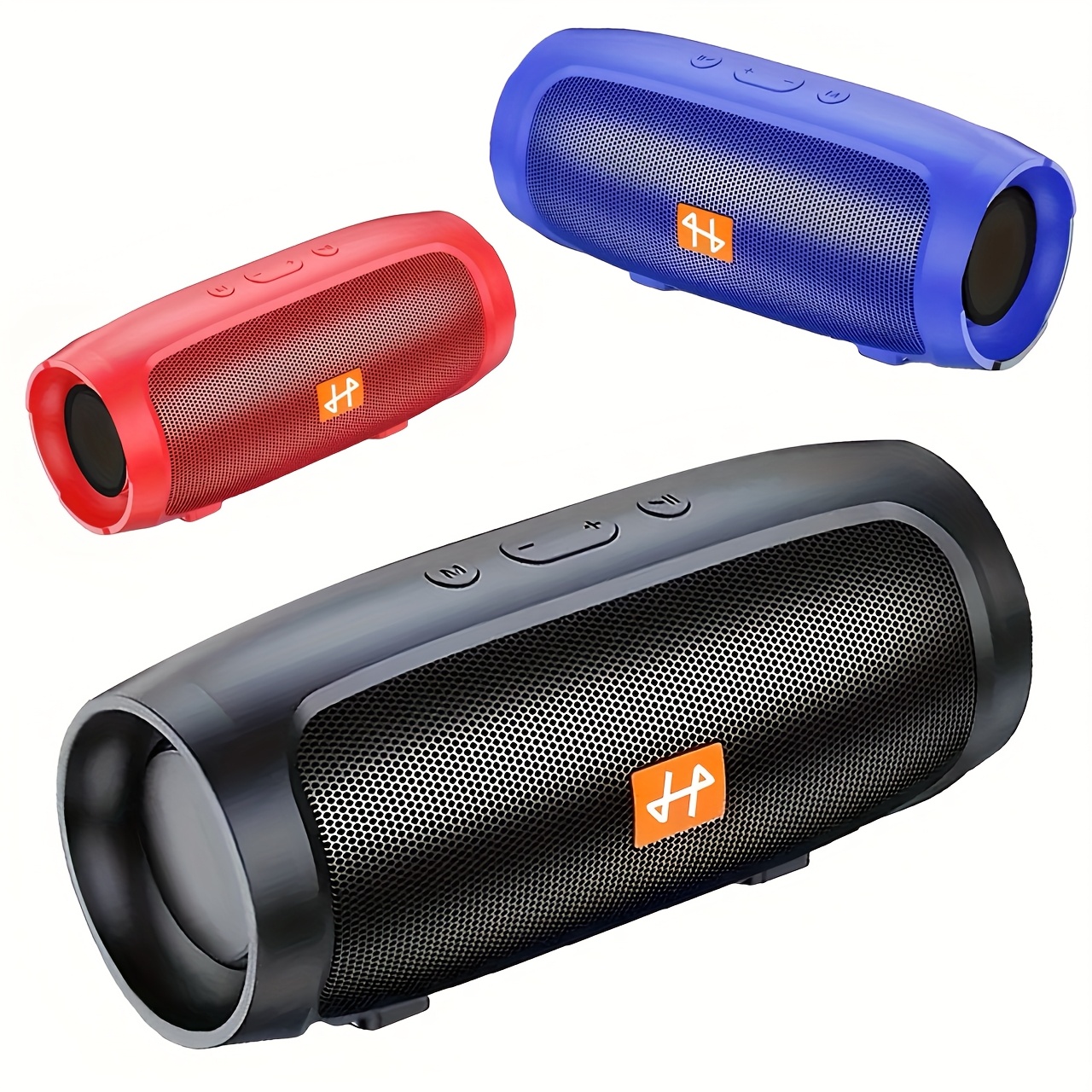 TEMU 1pc Portable Wireless Speaker With Stunning Vivid , Multiple Optional Colors. Built-in Rechargeable Lithium Battery, Supports Usb Charging.
