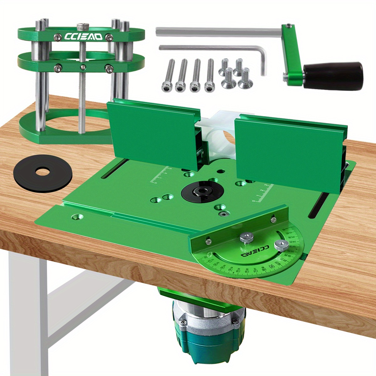 

Woodworking And Router Kit For 65mm Motors - Aluminum Alloy Router Table Miter And -