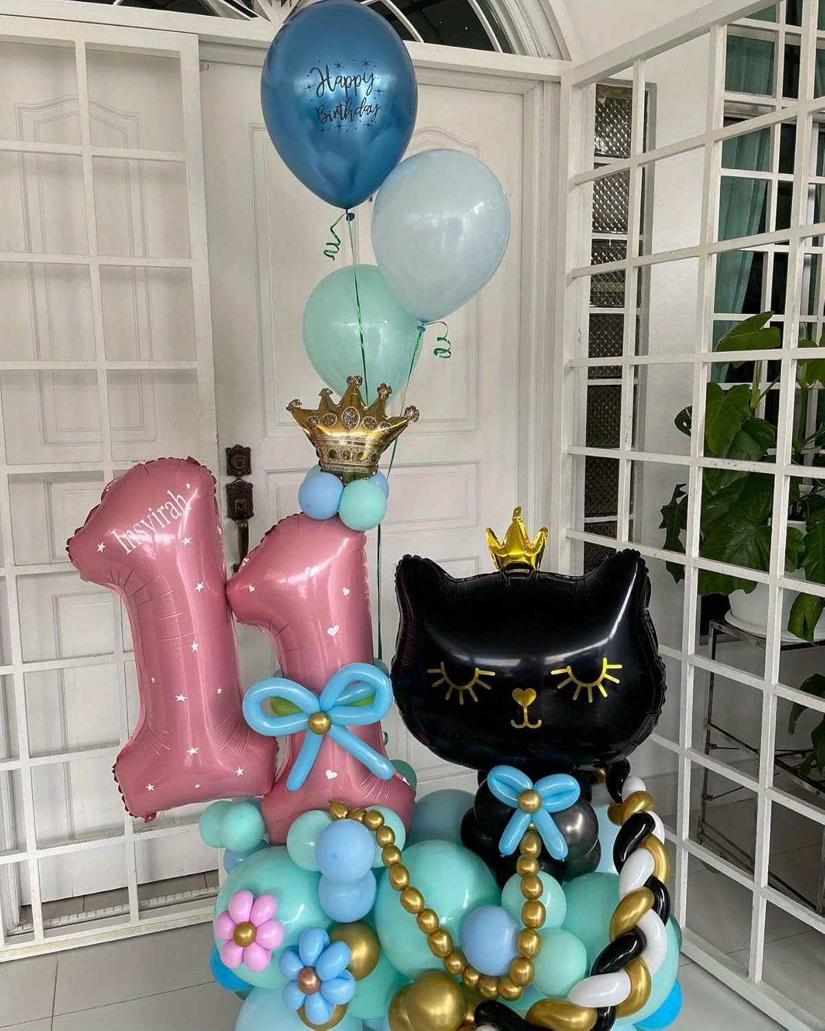 2 piezas globos forma gato en rosa adorables - Temu Chile, image size:800x1000