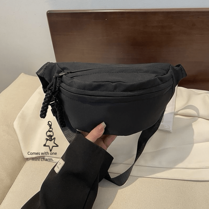 TEMU 1 Stylish Women's Chest Bag, Waist Bag, And Crossbody Shoulder Bag, Simple And Versatile, Easy To Carry, Suitable For Vacations, Travel, And