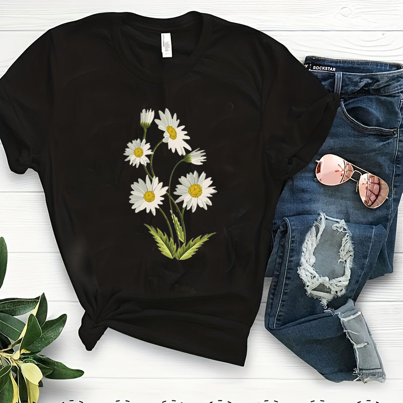 TEMU 1pc Lily Flower Iron On Transfer Patch, Mixed Pigment Polyester, Water Heat Stickers, For Clothing And Bags, Colorful Applique Decoration