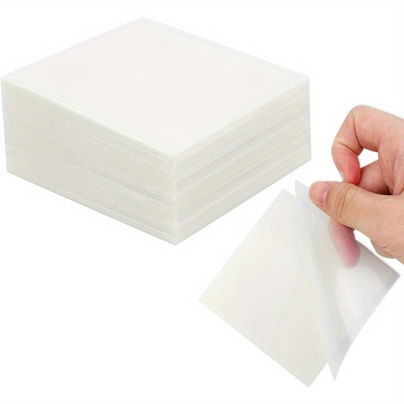 TEMU Transparent Sticky Notes, Clear Sticky Notes, Translucent Sticky Notes, Waterproof See Through, 1 Book With 50 Sheets