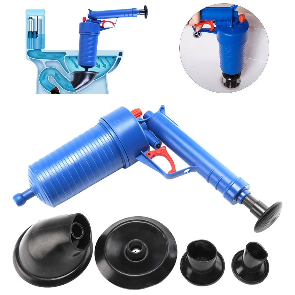 TEMU Sink Plunger Toilet Plunger Drain Plunger Kitchen Sink Sewer Dredge Cleaning Tool High Pressure Air Drain Pump Pipe Dredge Tools Drain Cleaning