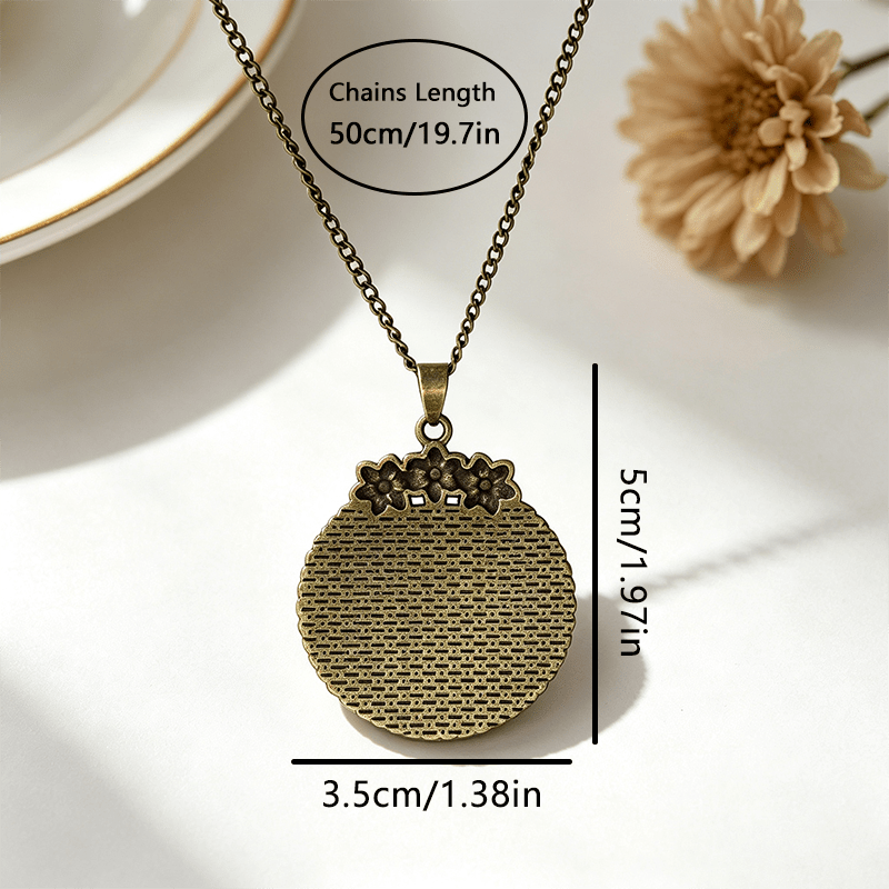 Squirrel Seaside Sunset Round Glass Dome Necklace