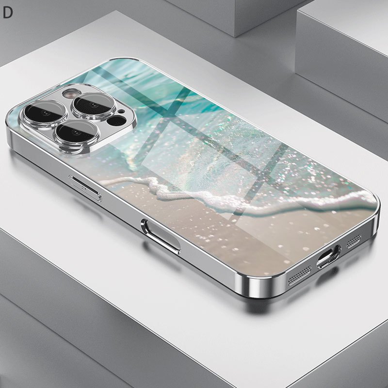 TEMU Phone Case - A Stylish And Protective Phone Case Designed For Iphone, Featuring A Pattern And A Glass Lens Shield, Ensuring Durability And