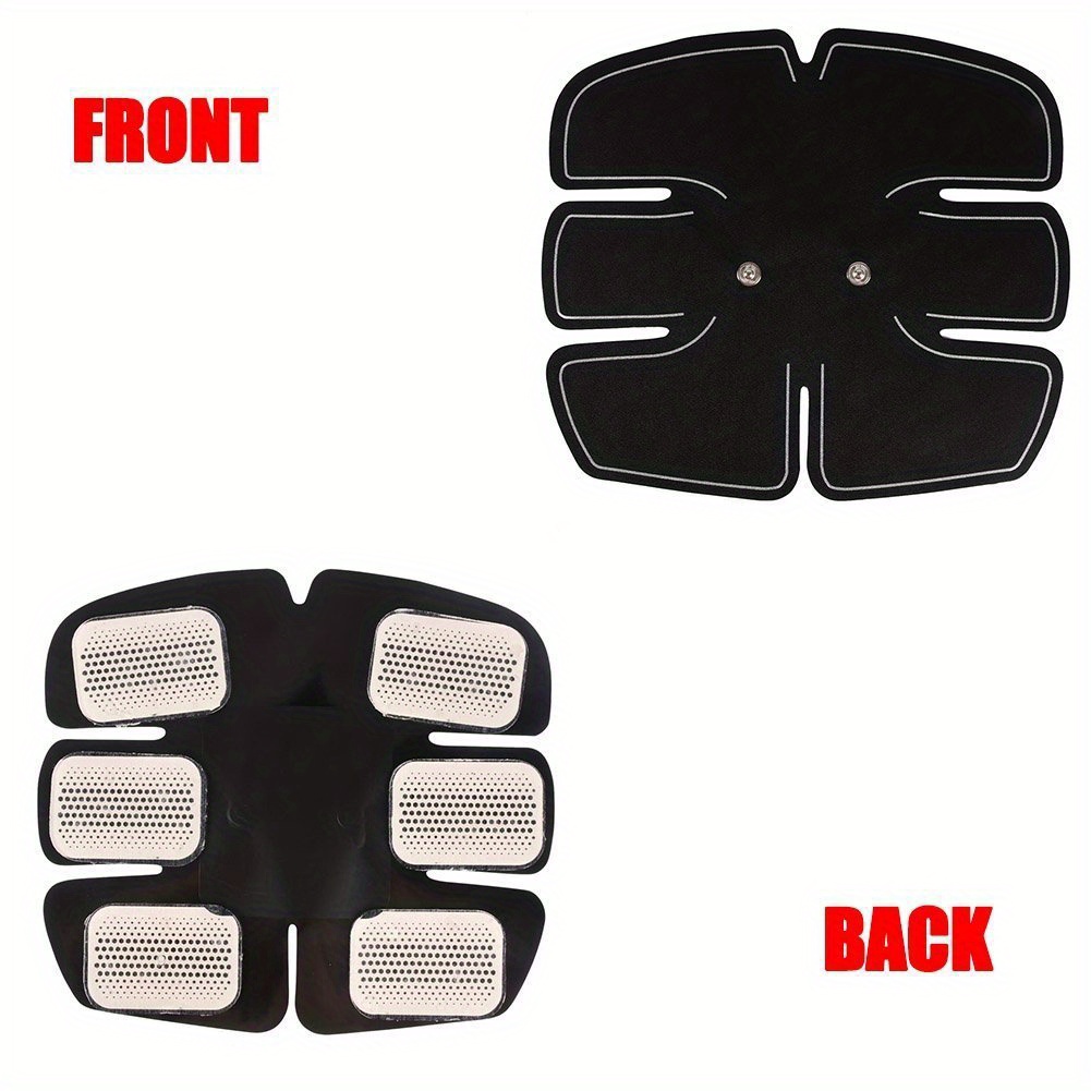 Smart Portable EMS Abs Stimulator Wireless Abdominal Muscle Trainer for Home Office Outdoor Use Battery Powered Toning Belt for Men Women Lazy Fitness Gear for Core Workout in Africa Market, Muscle Toning Device, Lightweight Trainer, Wearable