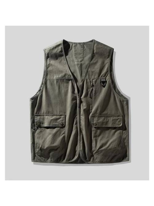 2026 outdoor multi pocket workwear vest mens summer photography fishing vest