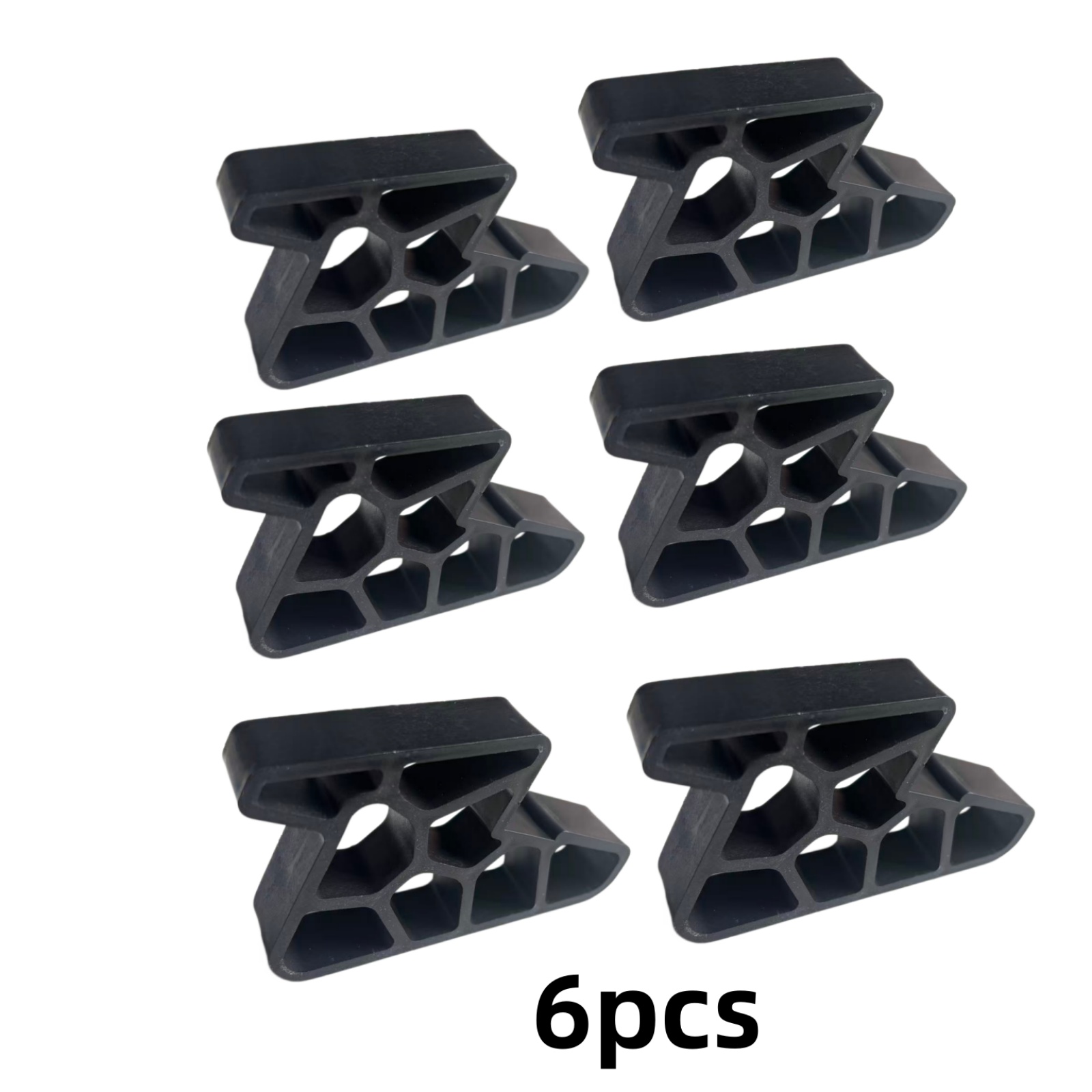 TEMU 6pcs Butée de Guidon de Porte Coulissante pour Balcon Fenêtre, Butée de Porte Coulissante Antidérapante Géométrique, Serrure de Sécurité Légère