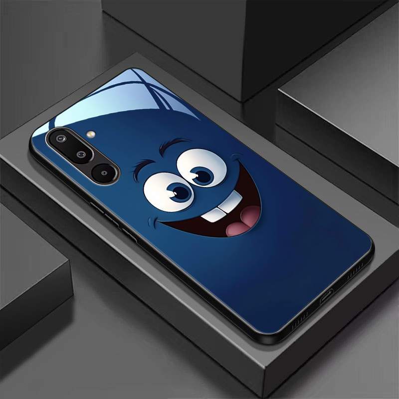 TEMU para Teléfono - de Teléfono de Vidrio Templado Adecuada para Samsung Galaxy M16, A26, A36, A56, Cubierta con de Cara Sonriente