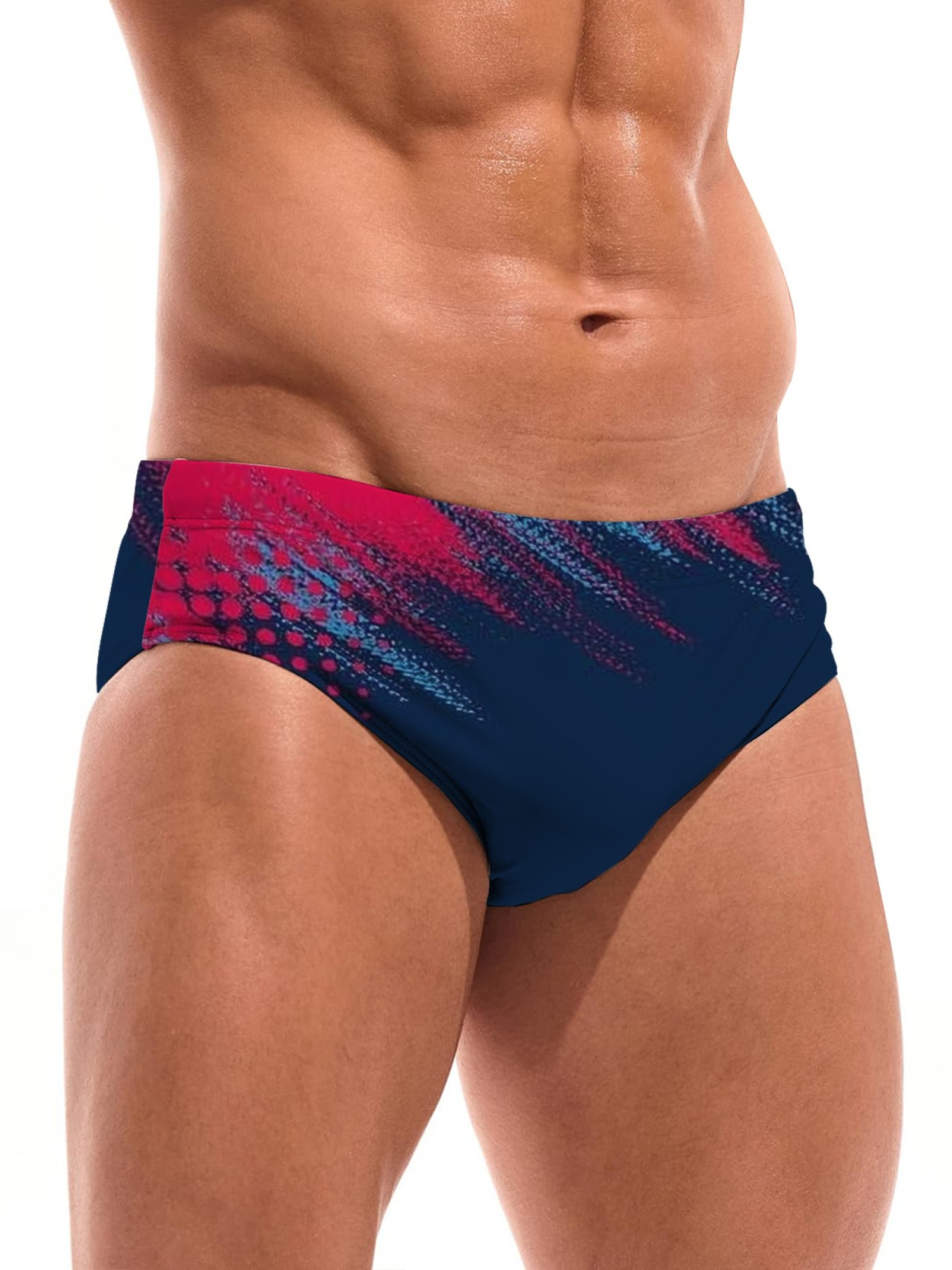mens   swim trunks with graffiti print lightweight and comfortable fashion casual briefs machine washable summer beachwear perfect gift for men