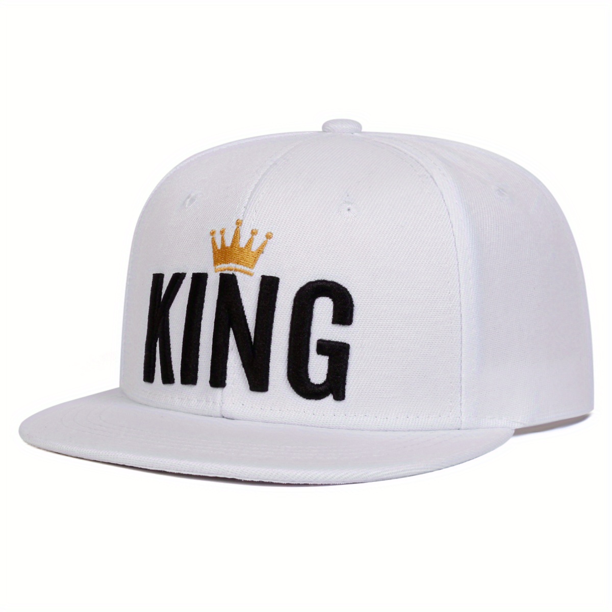 TEMU 1pc Crown Baseball Cap Outdoor Adjustable Hip-hop Hat Fashion Casual Cap Suitable For Spring And Autumn Travel Beach Party