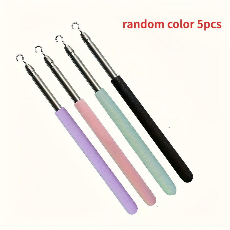 TEMU 5pcs Stylish Stainless Steel Quick Wear Jewelry Bracelet Wear Bracelets And Necklaces Hook Tool- Wrist Fixation Accessory, And Remove Jewelry