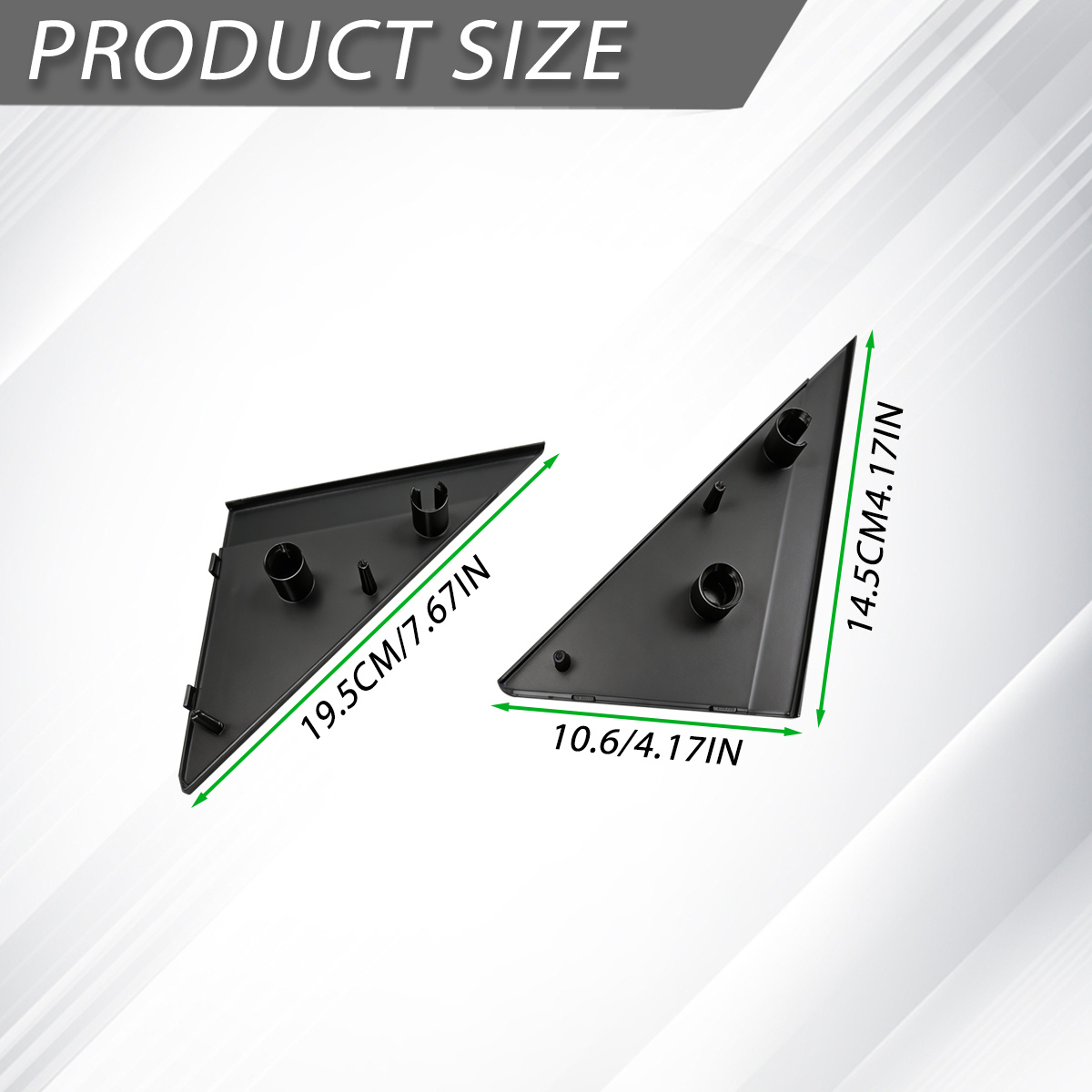 TEMU Cubiertas triangulares para espejo retrovisor interior para BMW E30, tapas de embellecedor de montaje de espejo y , reemplazos de cubierta de