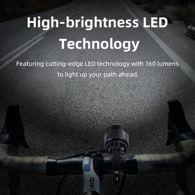 TEMU Phares de vélo LED réglables, phare de vélo rechargeable USB haute , lampes de vélo VTT, lampe de vélo à haute luminosité, lumière